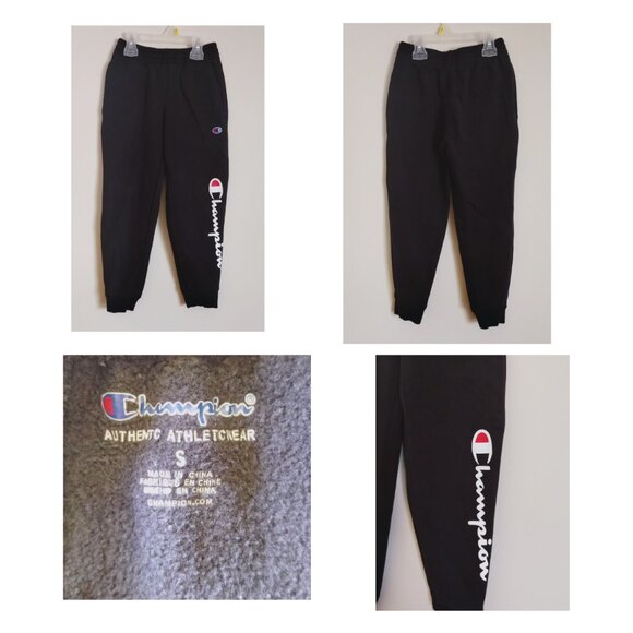 Champios 4 Pieces Lot Pants Girls Small Gray/Black Leggings Warm Athleticwear - Picture 3 of 5